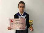 Сенькевич Александра, учащаяся 5 "А" класса, Диплом 2 степени на II открытом первенстве по карате