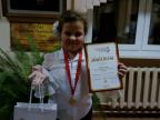 Бобко Алеся, учащуюся 5 "А" класса, занявла 1 место в конкурсе талантов, который проходил в Минске 29 ноября, в номинации "Инструментальное творчество. Солисты".