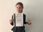 Ганькова Мария, 5 "А" класс, лауреат 2 степени на ХV Областном открытом конкурсе "Крынічка"